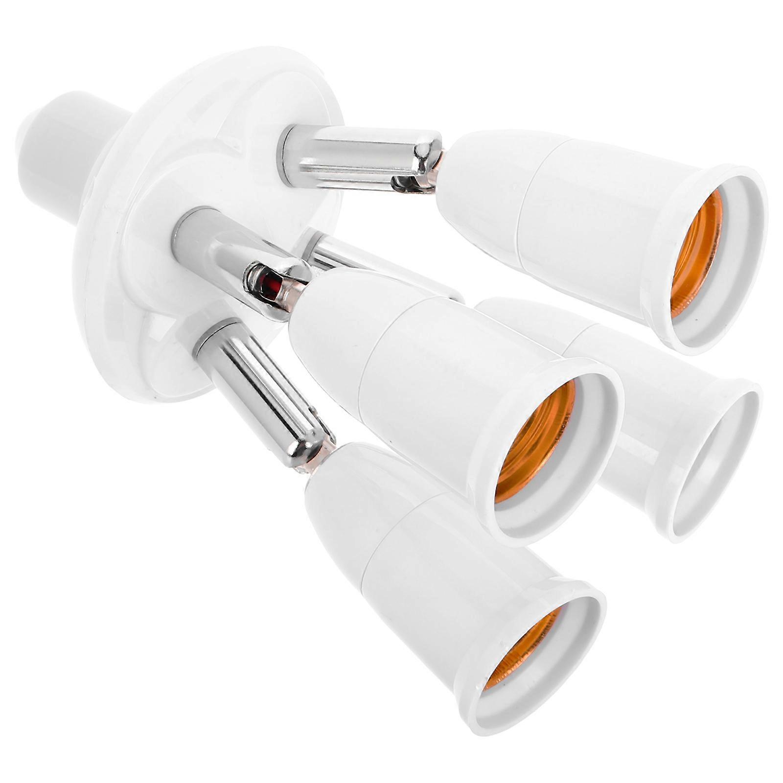 Light Bulb Socket Adapter Adjustable Multi Socket for Lamp 3Pcs Splitter