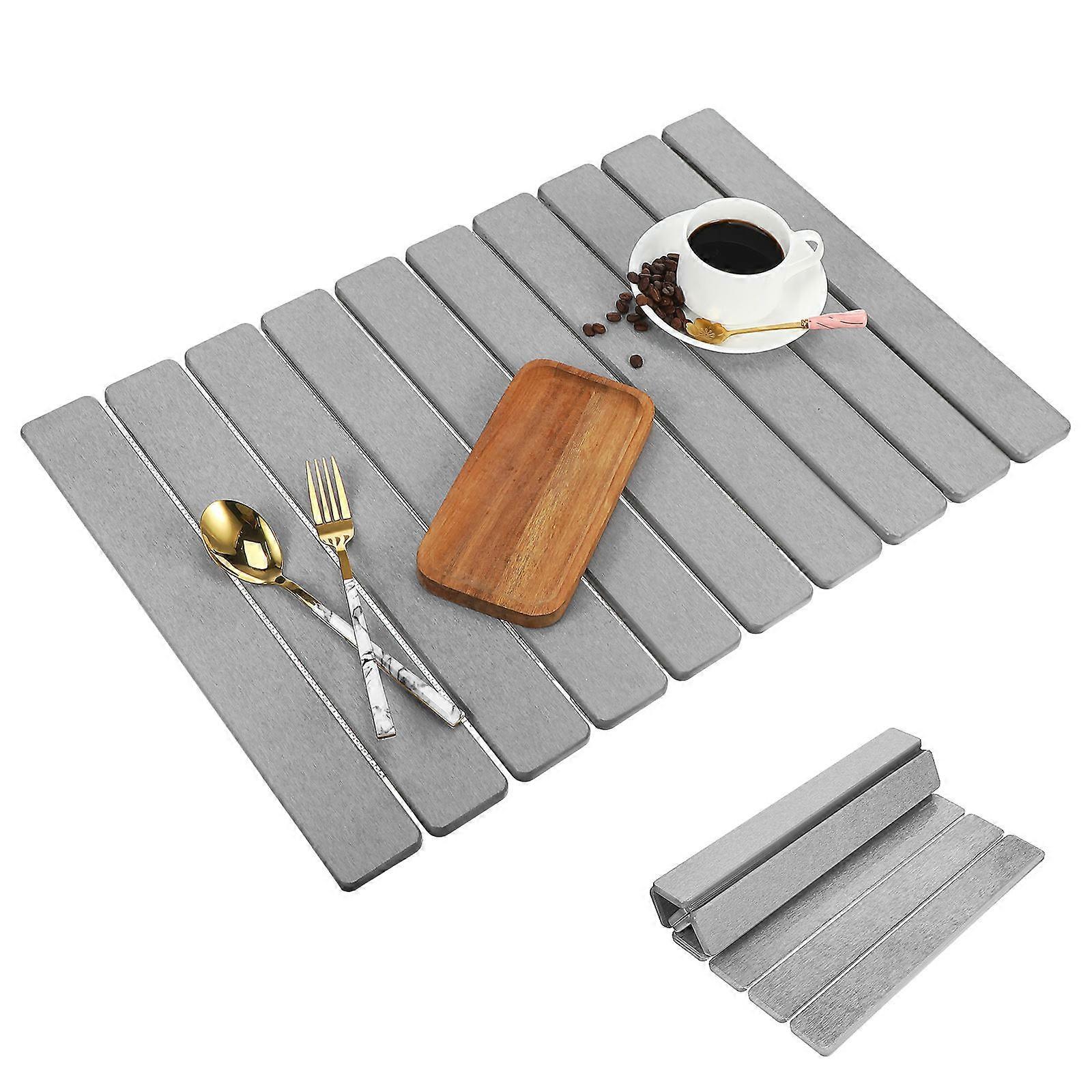 Large Stone Dish Drying Mat for Kitchen Counter with Quick Drying