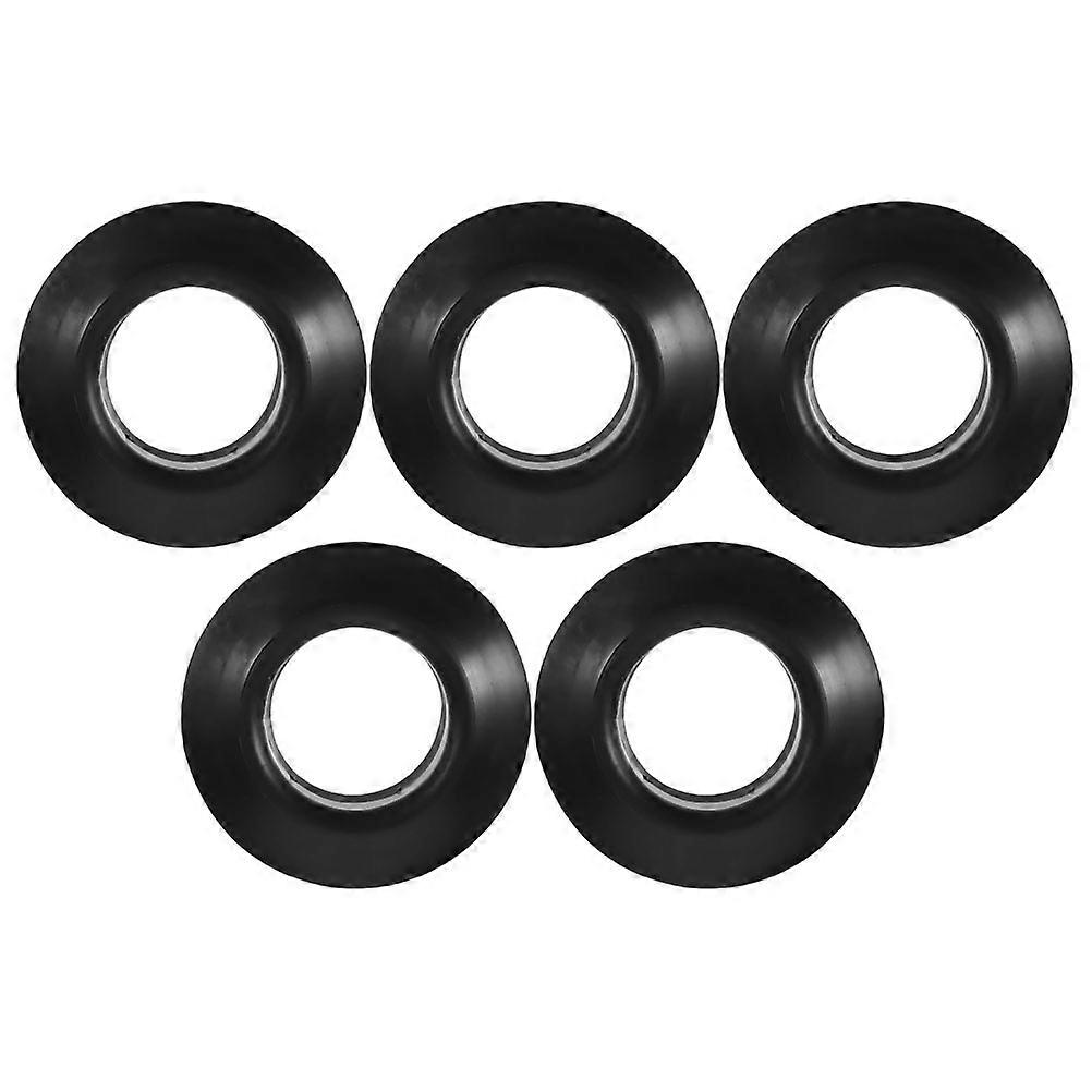 Black Kayak Drip Ring Paddle Replacement for Daily Use 5Pcs Set