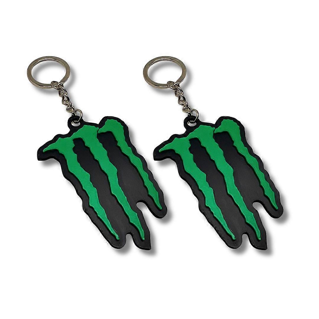 2x Monster energy drink Keyring chain