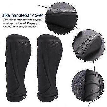 Comfortable Mountain Bike Handlebar Grips Rubber Anti-Slip Cover 2Pcs