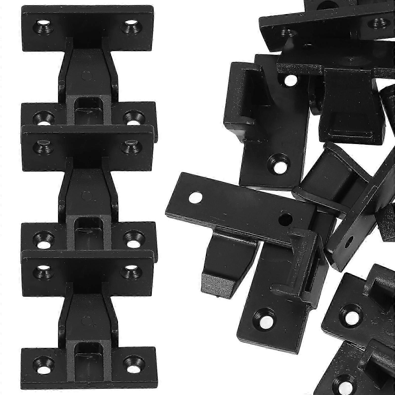 Plastic Drawer Front Clips Bracket, 12 Sets for Home Improvement