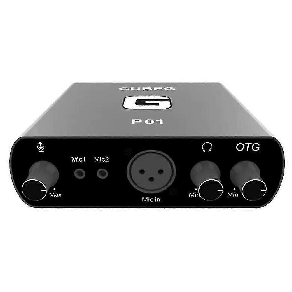 CubeG P01 Computer External Sound Card Live Recording USB Bag Debugging Shouting Microphone Singing