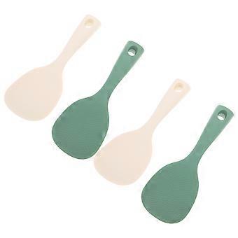 Lot de 4 cuillères à riz en silicone : antiadhésives, résistantes à la chaleur, pour la cuisine, spatules autoportantes