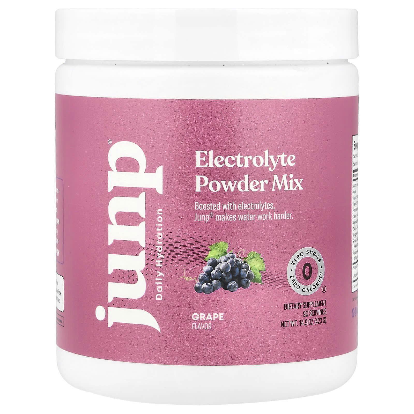 JUNP Hydration, Electrolyte Powder Mix, Grape, 14.9 oz (423 g)