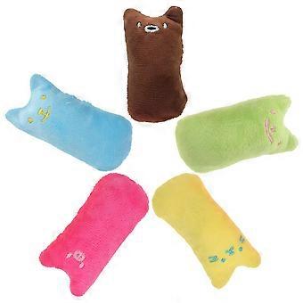 Coussin en peluche à l'herbe à chat pour la poussée dentaire (lot de 5)
