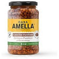 Organic cooked brown lentils 330 g