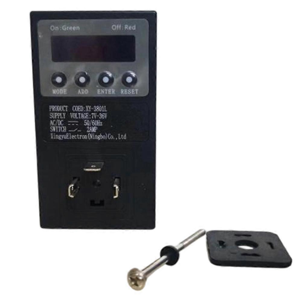 Drain Valve Timer XY3801L, Versatile Voltage AC110-240V & DC7-36V, Adjustable Timing