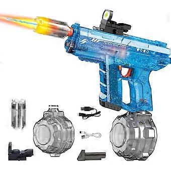 2 Pack Electric Water Gun for Adults Kids: Light Up Automatic Squirt Guns, 26-32FT Long Range, 800CC Capacity, Summer Outdoor Pool Games for Ages 8-12