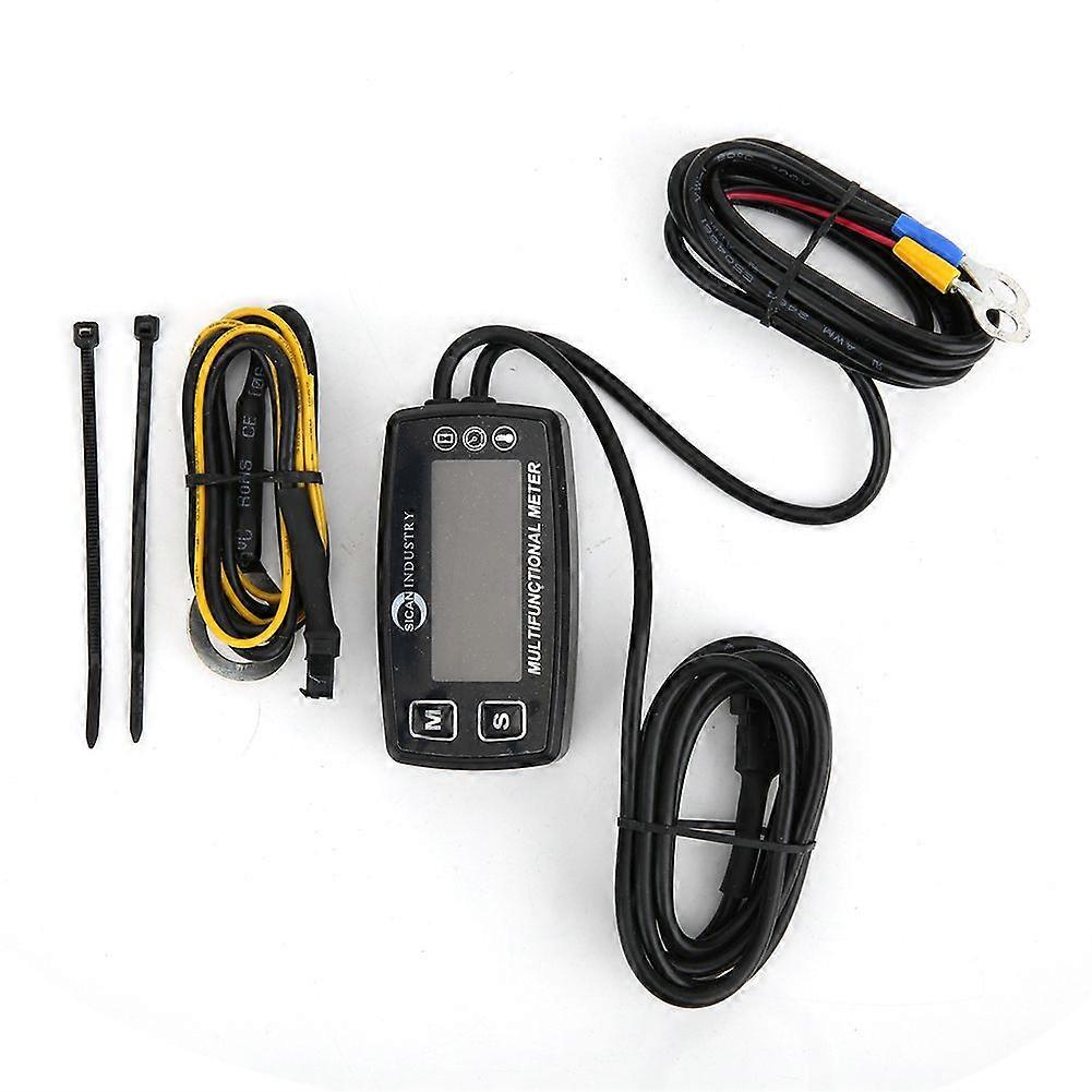 Multifunction Car Instrument Tachometer Temperature Hour Meter Auto Accessory