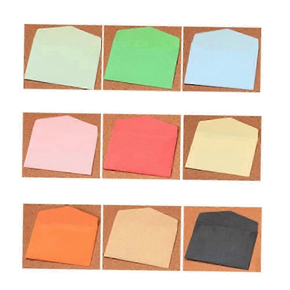 Small Envelope Set for Storing Use 100Pcs Assorted Color Envelopes