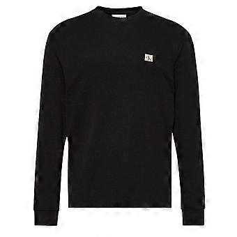 Calvin Klein Mens Waffle Long-Sleeved T-Shirt