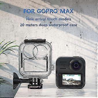Gopro Max Panoramic Sports Camera Underwater Protective Cover Waterproof Case Frame Submarine Diving Protection Shell
