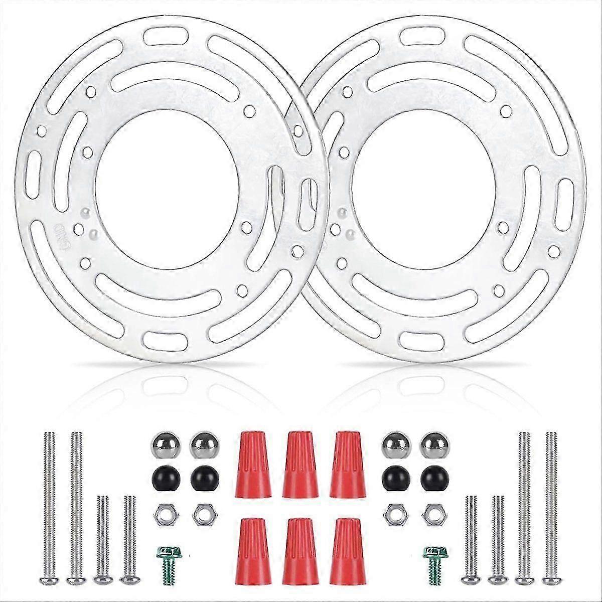2 Pack Light Fixture Mounting Brackets, Ceiling Light Mounting Plate