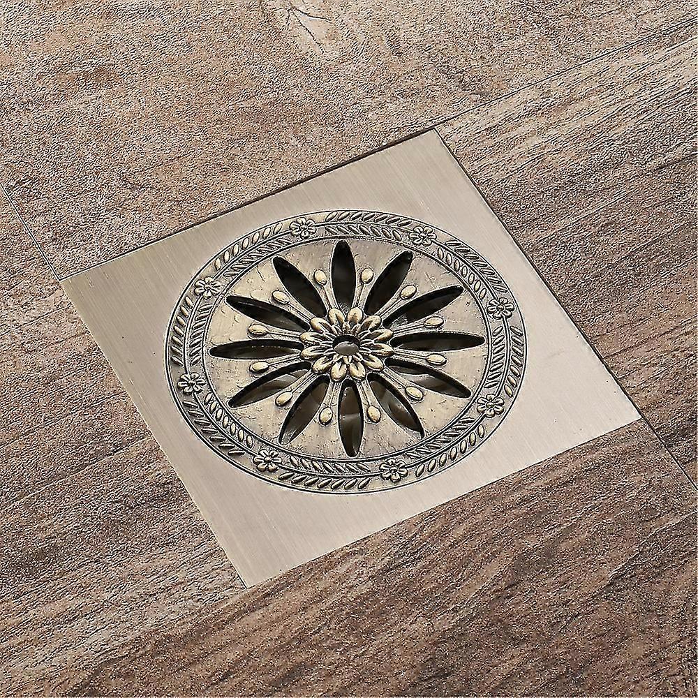 Messing Duschablauf, quadratischer Bodenablauf Geruch