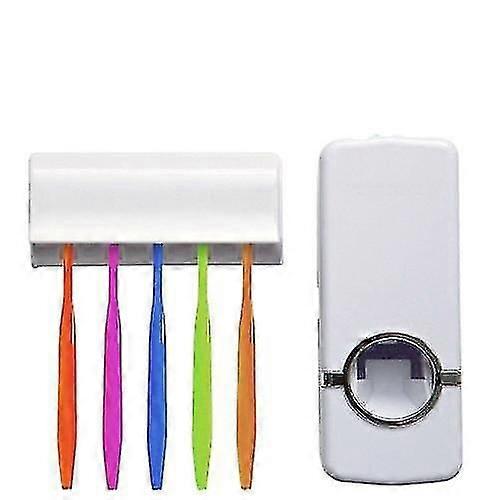 White Automatic Toothpaste Dispenser