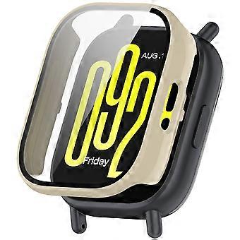Für Xiaomi Redmi Watch 5 Lite Kunststoff PC Watch Hülle + Schutz Hart Glas Beige