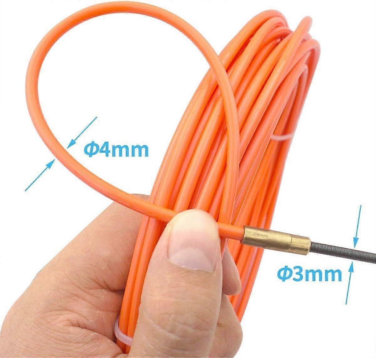 Electrician 15M Cable Puller 4.0mm Diameter Retractable Cable Installation Kit