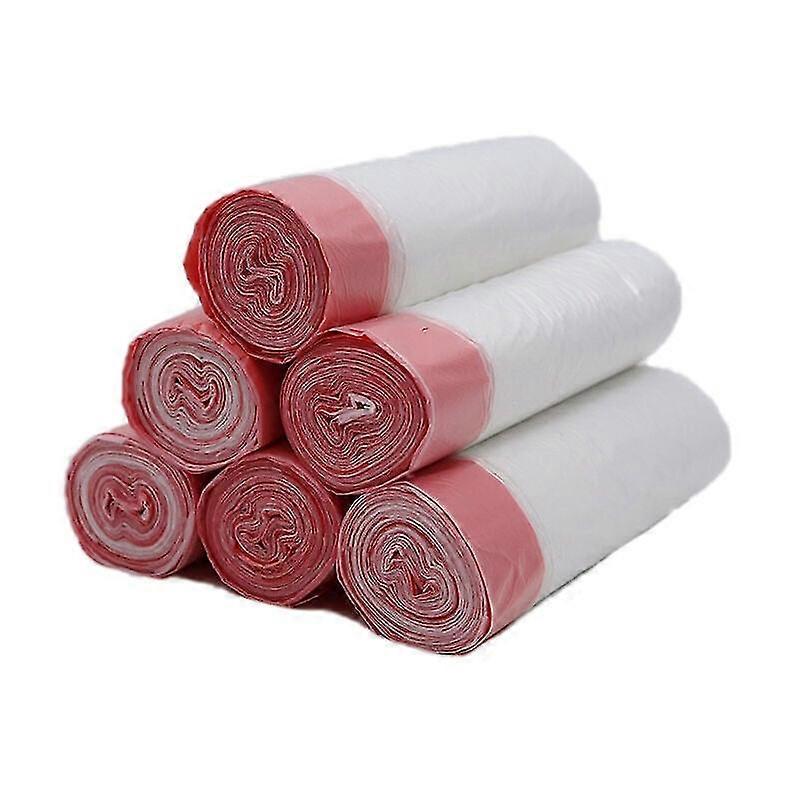 120 Pcs 45cm*50cm Transparent Trash Bag with Drawstring