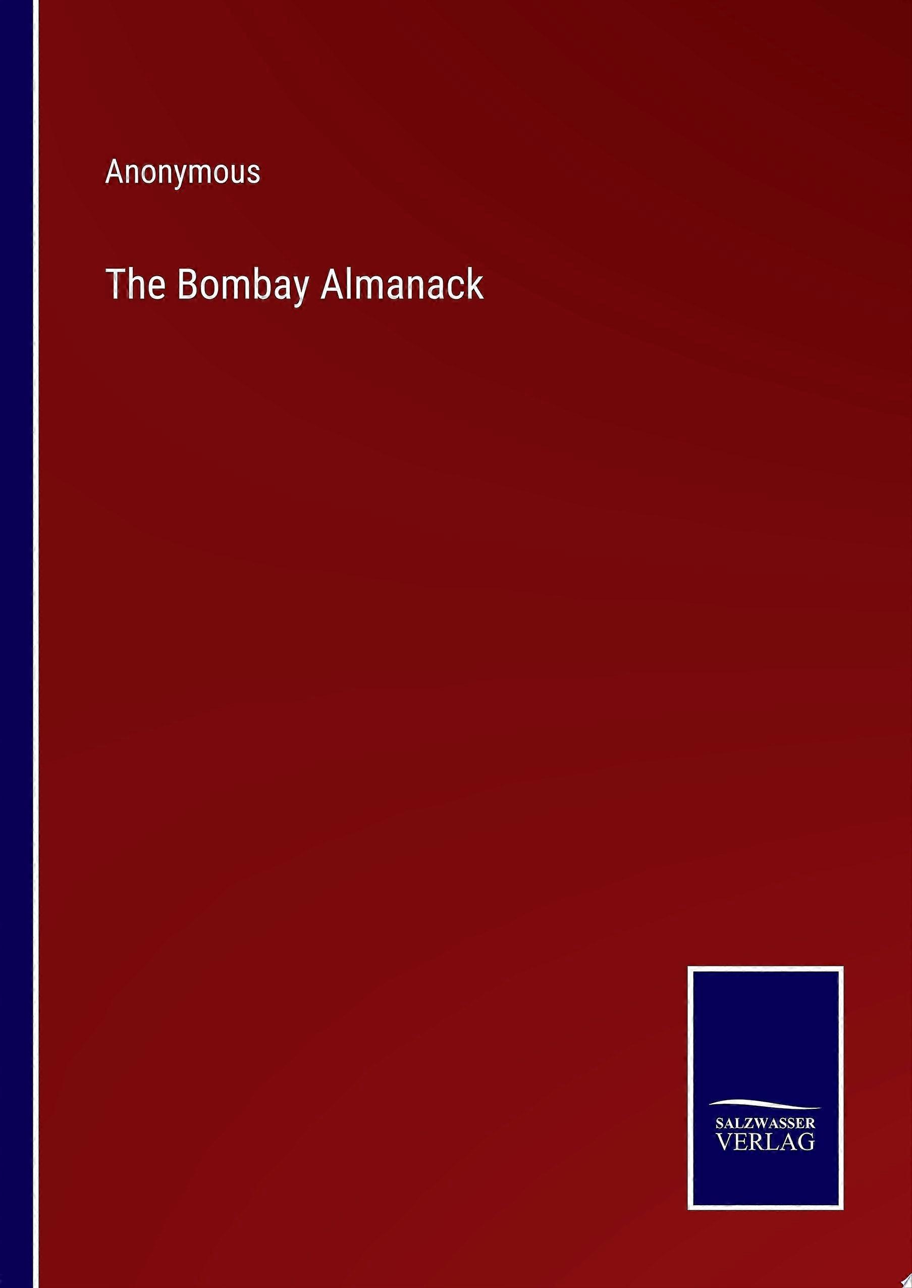 The bombay almanack