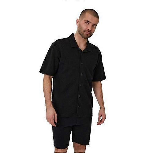 Threadbare Mens Embley Solid Relaxed Fit Shirt