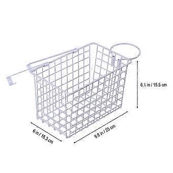 Multifunctional Hair Dryer Drier Comb Holder Rack Stand Set Kitchen Storage Organizer (White)