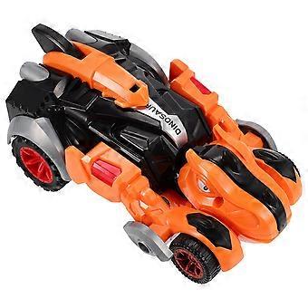 Orange Dinosaur Car Inertial Pull Back Toy Car for Kids Playing