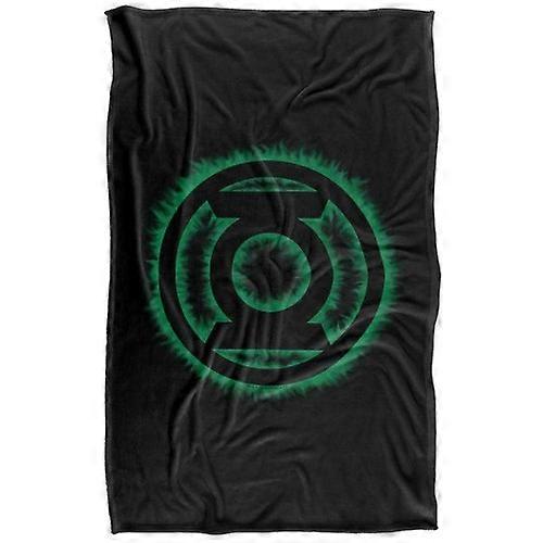 Green Lantern Flames Logo Soft Touch Blanket