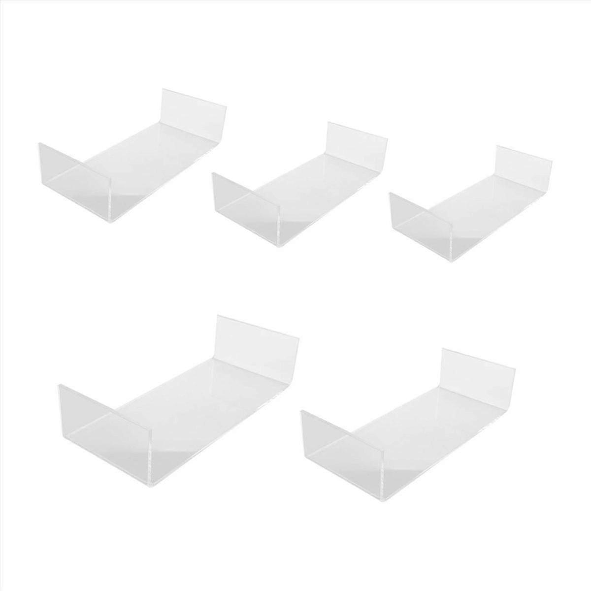 5 Pack Clear Acrylic Display Risers,5 Sizes Fixtures for Cake Display