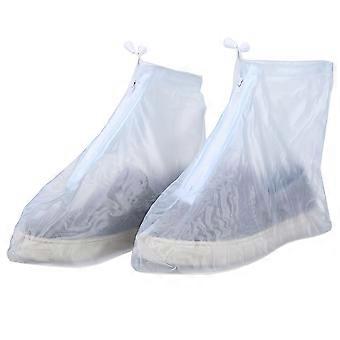 Waterproof Shoe Covers for Outdoor Use, Reusable Snow Rain Protection with Durable PVC Material
