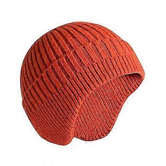 Men Knitted Hat Women Earflap Winter Hats Mens Wool Cap Warm Skull Cap Slouchy with Ear Warmer-b1n8