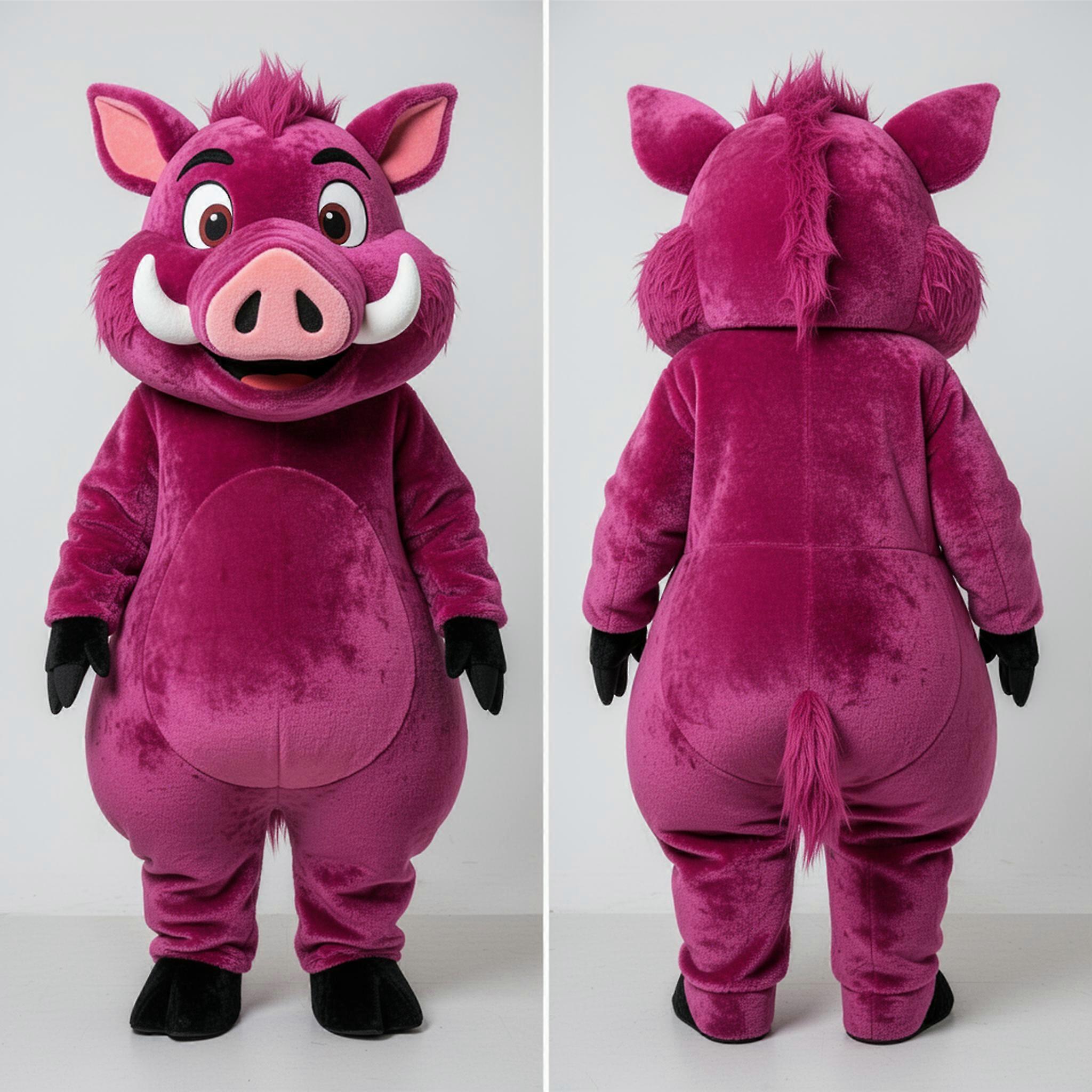 MASTICOT Magenta Padded Wild Boar Mascot