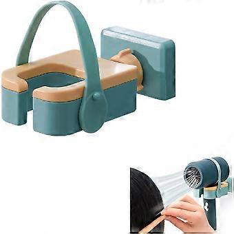 Suporte para secador de cabelo de montagem na parede 180 suporte mãos-livres de rotação Suporte autoadesivo compatível com a maioria dos secadores de cabelo adequado para hotel e casa, Bathroo