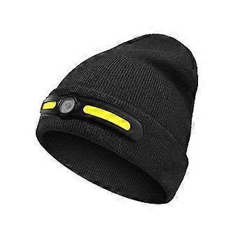 COB Head Light Winter Cycling Cap Windproof Keep Warm Skiing Cap Road Cycling Warm Hat Snow Outdoor Sport Bike Winter Fleece