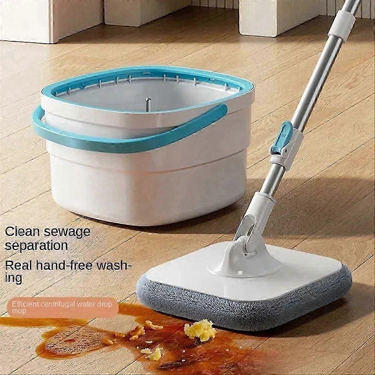 360 Microfiber Mop Tool with Self-Washing & Drying Bucket