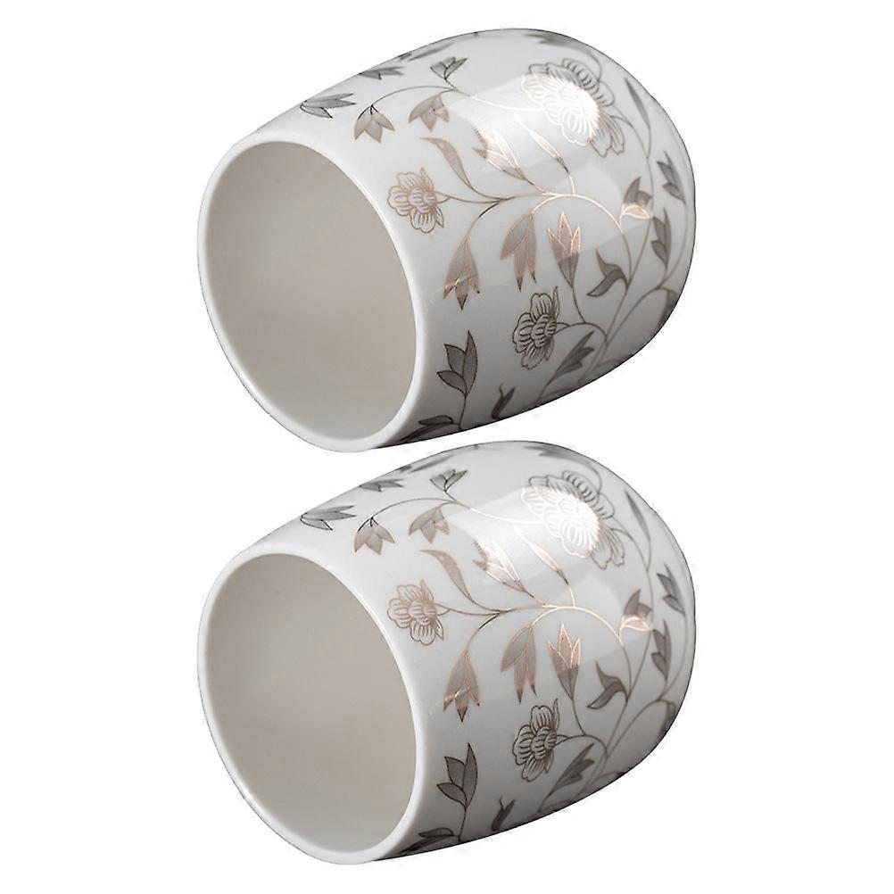 Delicate Ceramic Tea Cups for Home Use Drinking 2Pcs Set