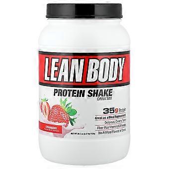 Labrada Nutrition, Lean Body®, Mistura para Bebida Proteica em Pó, Morango, 1.120 g (2,47 lb)