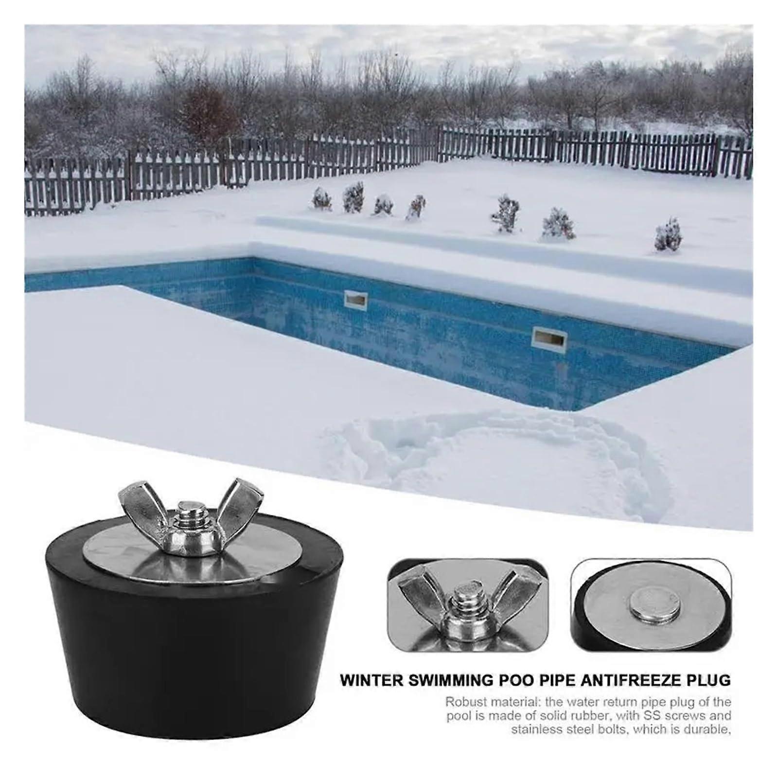 Pool Winterizing Plug 38mm Black Swimming Pool  Line Plug Precise Fit for Winterizing