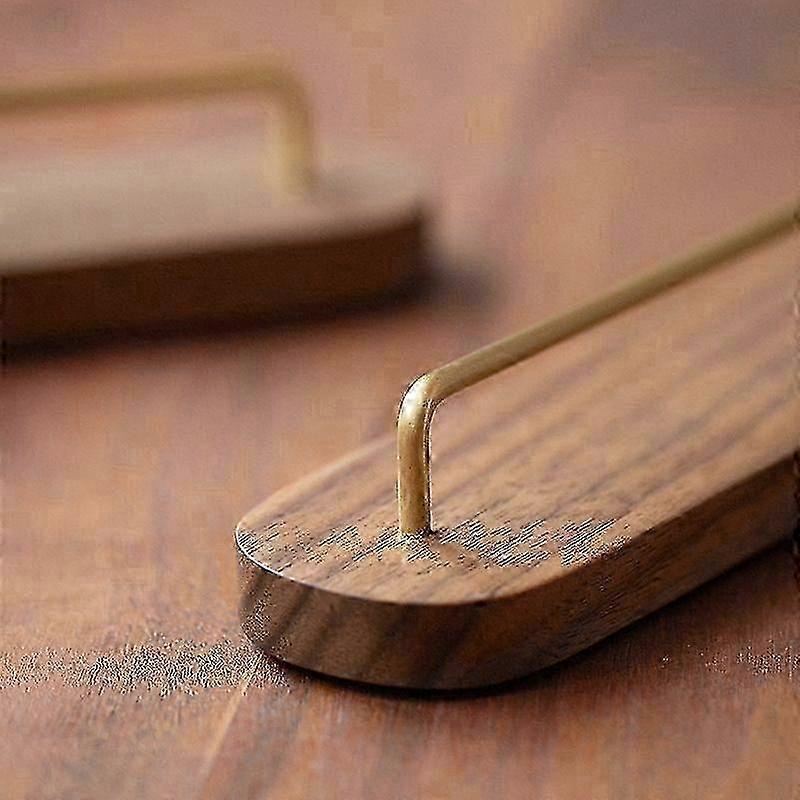 Wall-Mounted Walnut & Brass Cone Coffee Filter Holder