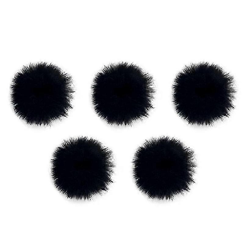 Black Lavalier Windscreen Set