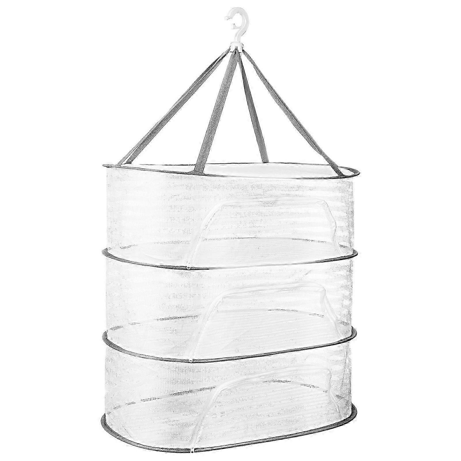 Foldable Windproof Mesh Rack Three Tier