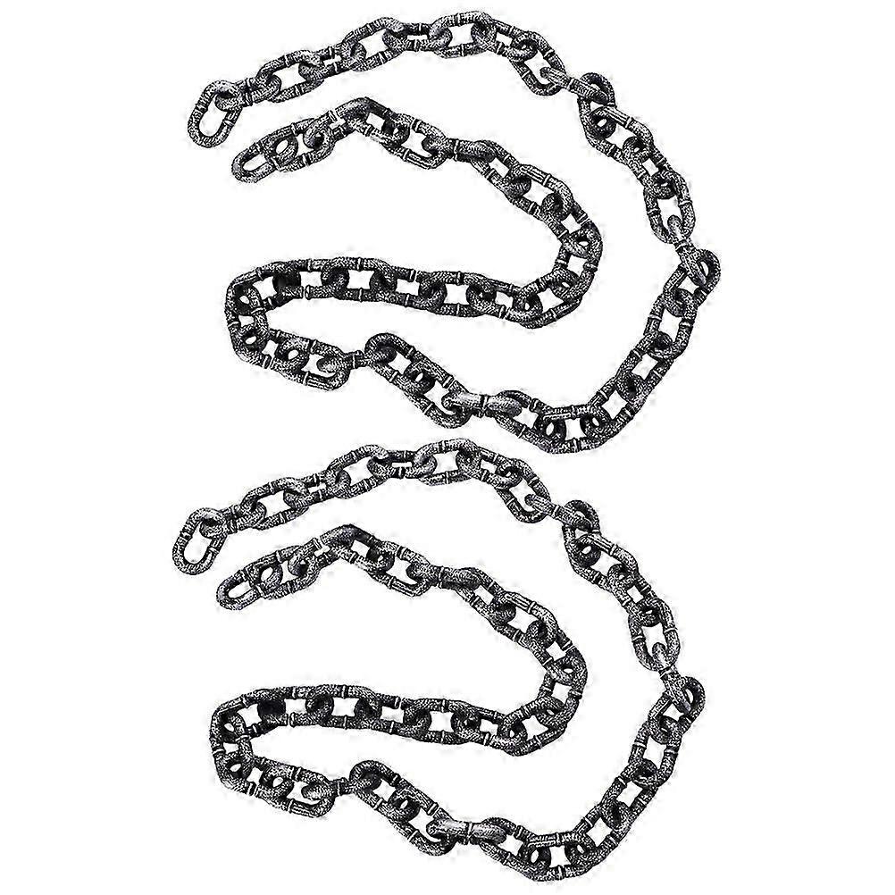 Decor Accessory 2Pcs Halloween Plastic Iron Chain Link Prop