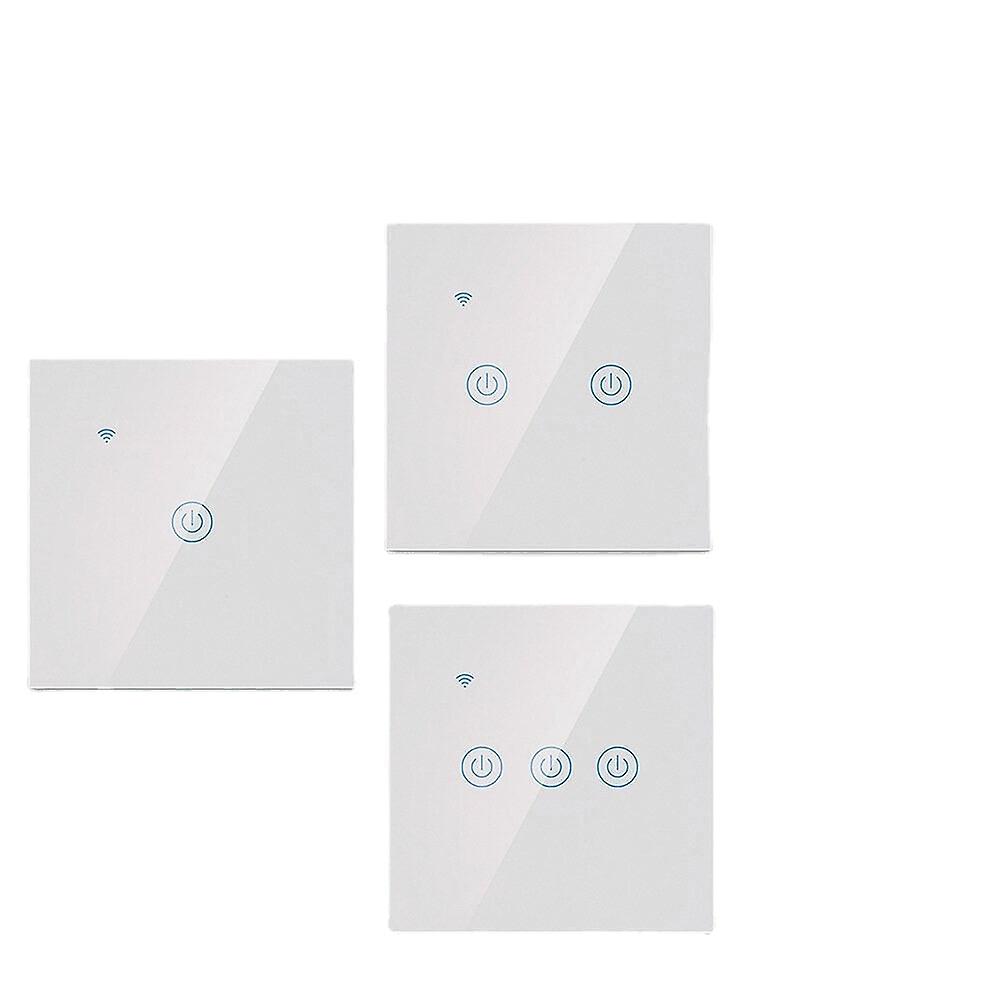 Smart Wall Switch Panel Naught Wire Voice Control Switch Supports Alexa/google Assistant