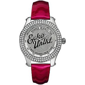 Marc Ecko the Rollie Watch for Women Analog Quartz with Cowskin Bracelet E10038M4