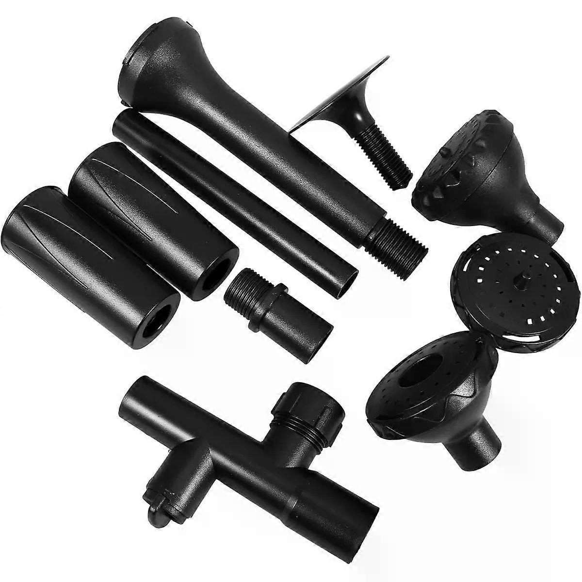Fountain Pump Nozzle Kit, ABS Threaded Water Feature