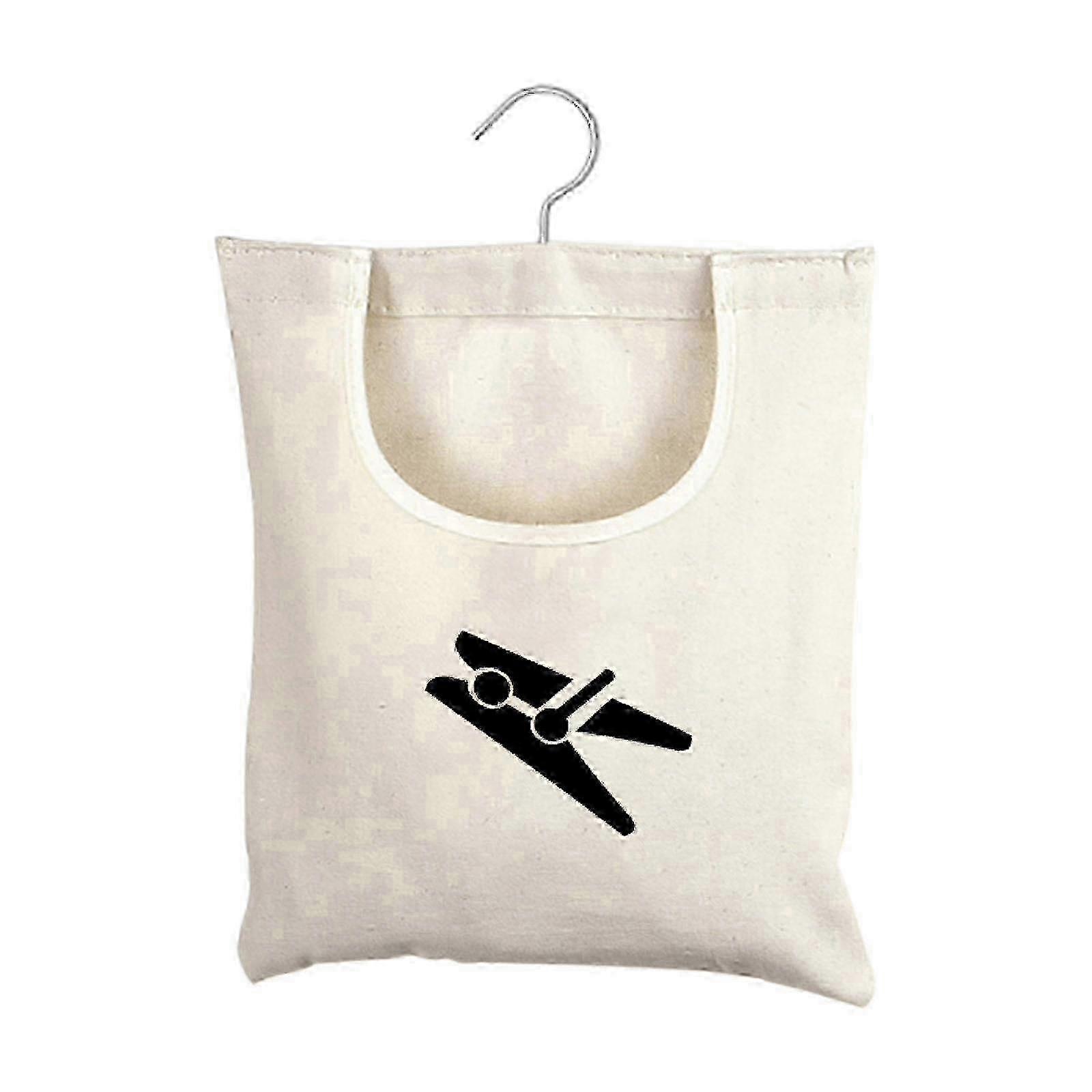Large Opening Canvas Clothespin Storage Bag