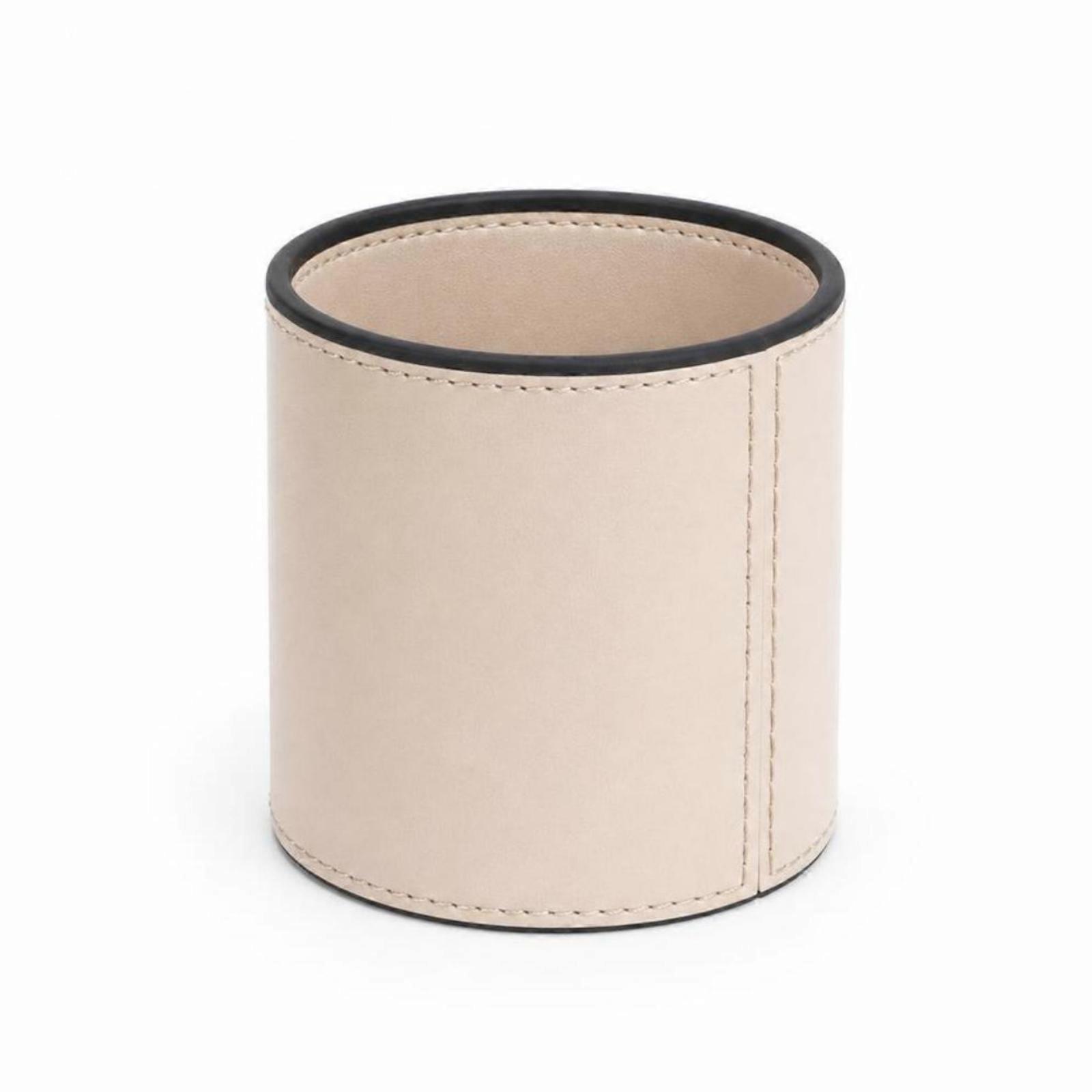 Leather Pen Holder Structured Organizer Compact for Office, Workspace, Students