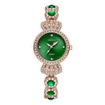 Beliebter Chalcedon-Armreif, Kronen-Schmuck, modische Damenarmbanduhr, Damenarmbanduhr, Quarzuhr.