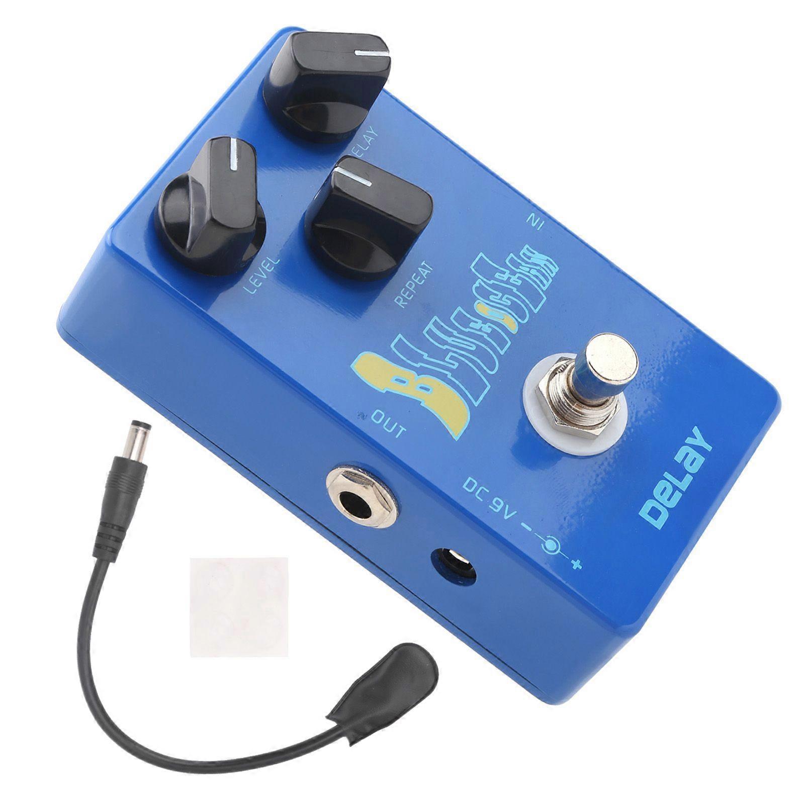 Delay Effect Pedal True Bypass Sound Processor Electric Guitar Single Block Unit
