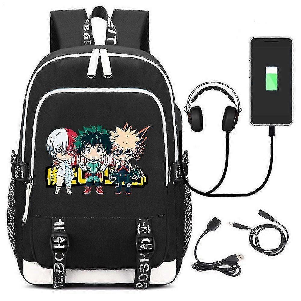 Breathable Waterproof Student USB Backpack